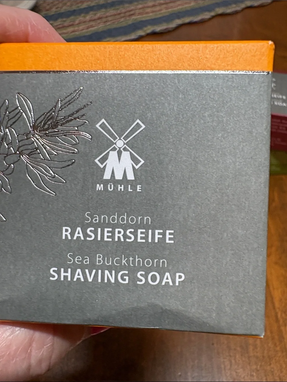 Shaving Soap Trio New in Boxes; Aloe Vera, Sandalwood, and Sea Buckthorn Scents
